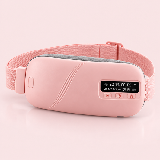Ceinture chauffante et massante CALINEA rose poudré
