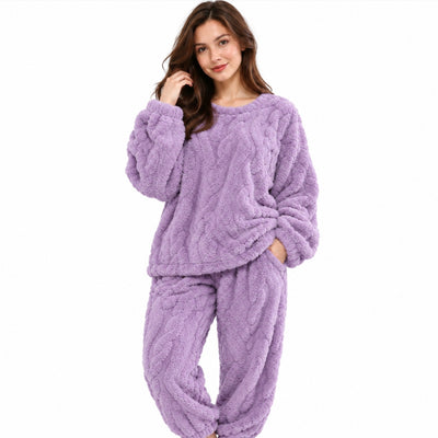 Pyjama douceur polaire lavande offert