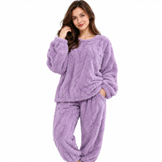 Pyjama douceur polaire lavande offert